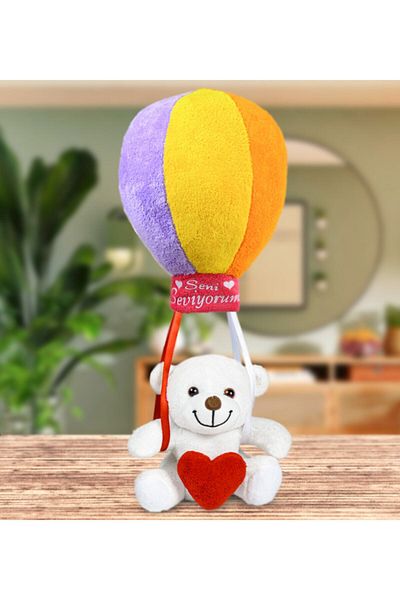 ÖZGÜNER Toy Colorful Flying Bubble Teddy Bear (100%) Domestic