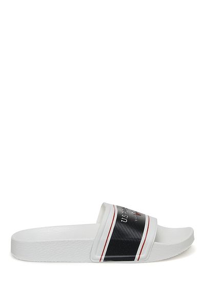 U.S. Polo Assn. Rugby 3fx White Boy's Slippers
