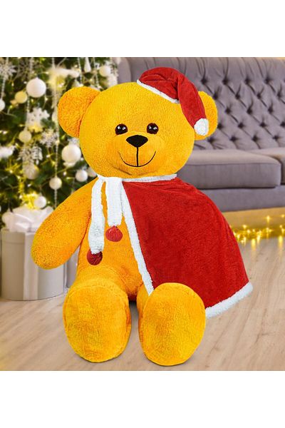 Özgüner Oyuncak 100 Cm Santa Claus Teddy Bear with Cloak New Year, Christmas Gift