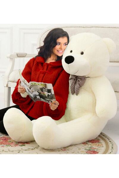 Özgüner Oyuncak 130 Cm Big Teddy Bear with Bow Tie (100% Domestic)
