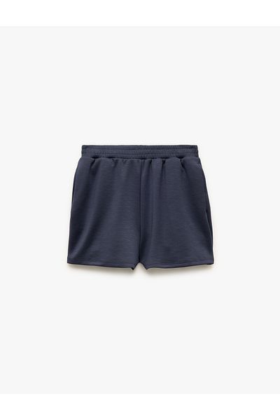 Koton Viscose Blended Fabric Pocket Regular Fit Normal Waist Mini Shorts