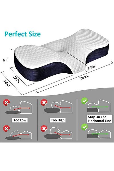 COOYA Neck Orthopedic Pillow, Removable And Washable, Memory Foam Relaxation Cervical Spine
