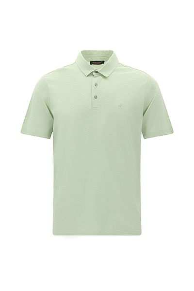 Abdullah Kiğılı Cotton Polo Collar T-shirt - Regular Fit, Patterned Embroidered and Mercerized