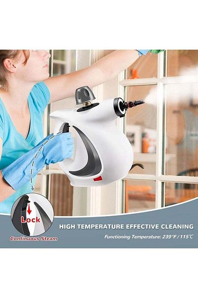 COOYA Pressurized Handheld Steam Cleaner with 11pcs Accessories, 3S Quickly Heating, Multi-Purpose Steamer