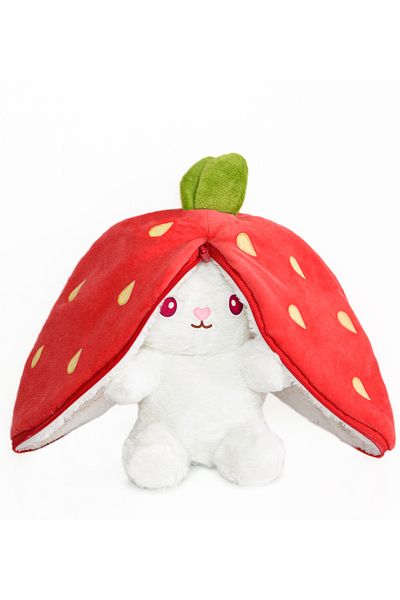 HARİKA PELUŞ FABRİKASI 50 Cm Rabbit with Strawberry Bag