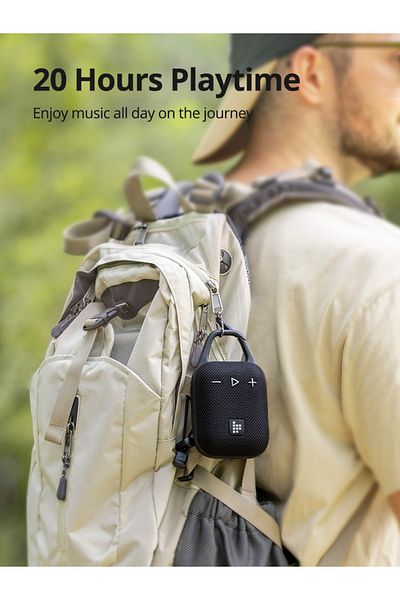 Tronsmart Mirtune H1 Portable Speaker, 18h Playtime, Loud Sound And Punchy Bass, Black