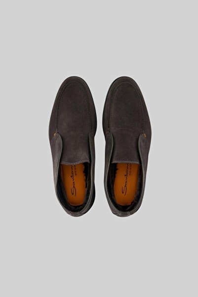 Santoni Erkek Loafer Ayakkabı Gri