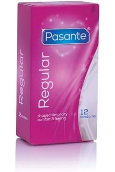 PASANTE Regular Condoms, 12 Count