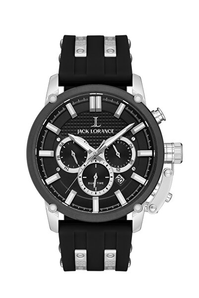 JACK LORANCE Jls0405801 Black & Silver Steel Men's Wristwatch