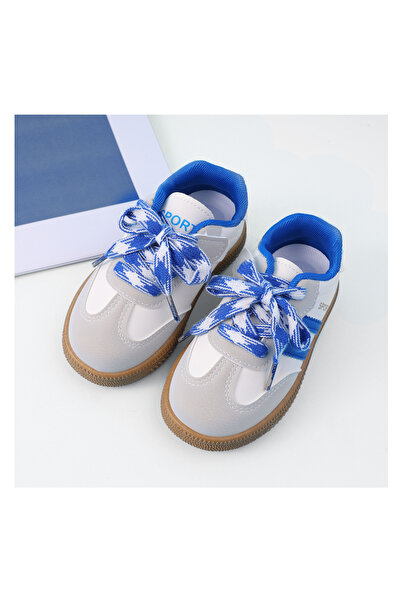 SAPS SAPS Solid Lace Up Closure Casual Shoes - Blue & Grey