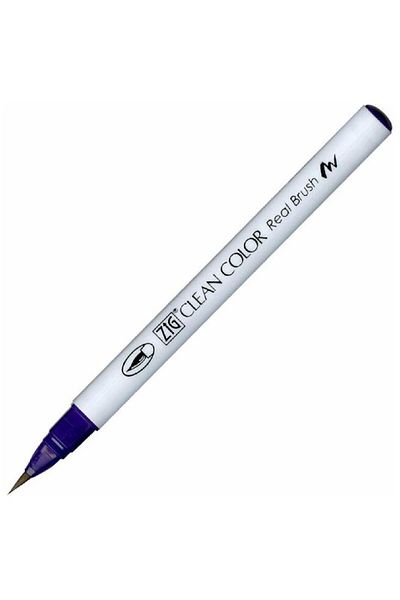 Zig Clean Color Real Brush Rb-6000At 084 Dp.Violet Brush Tip Pen
