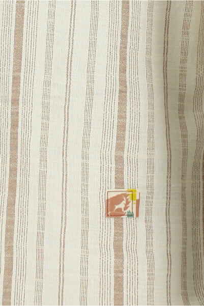 Abdullah Kiğılı Μακρυμάνικο κανονική εφαρμογή ριγέ αθλητικό βαμβακερό λινό πουκάμισο