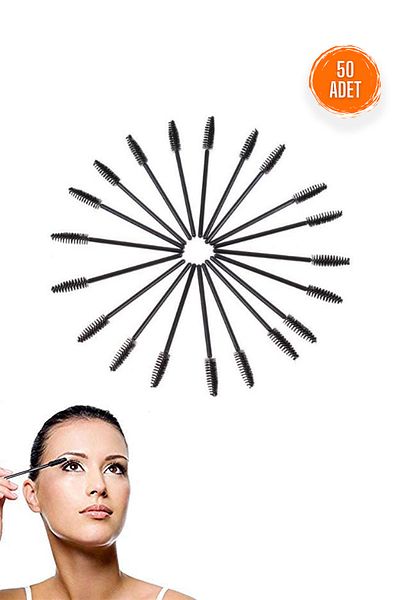 MAROKEN Eyelash Curler 50 Pcs Eyelash Separator Eyebrow Brush Practical Women Makeup Apparatus Eyelash Crawling
