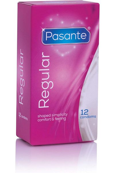 PASANTE Regular Condoms, 12 Count