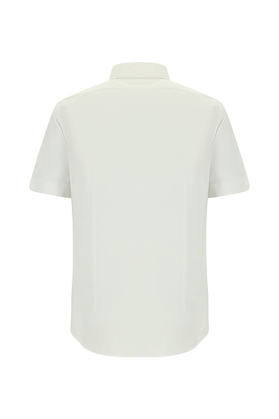 Abdullah Kiğılı Короткий рукав, облягаючий крій, вузький крій, бавовняна сорочка з візерунком