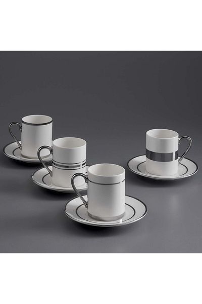 Jumbo Luces Platinum 4-Person Coffee Cup Set