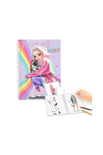 Top Model Pocket Coloring Coloring Book with Dogs 12727_A