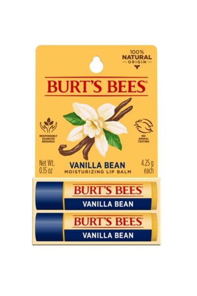Burt's Bees Vanilya Çekirdekli (%100 Doğal) Dudak Balsamı 2'li