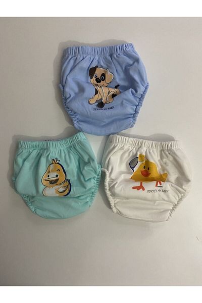 Momslab Poope's 3-Piece Baby Boy Training Pants - Toilet Training