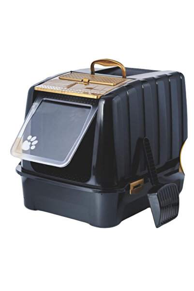 Reflex Yeni Kedi Tuvalet Kabı Filtreli , Şık Tasarım 37X38x52