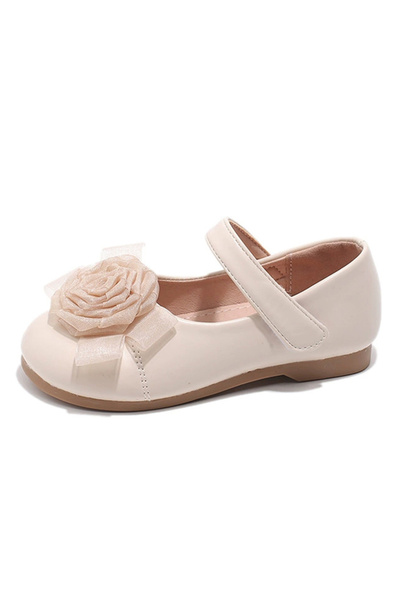 Mark & Mia حذاء حفلات مزين بالزهور - بيج