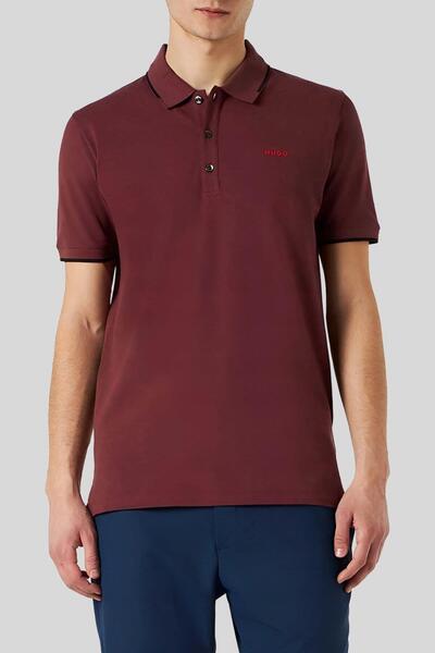 HUGO Slim Fit Polo Yaka Erkek T-shirt Kahverengi