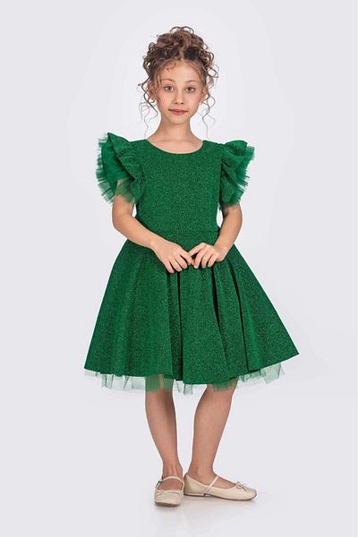 vestitino Girl's Evening Dress Tulle Detailed Glitter
