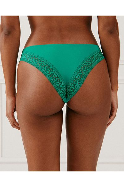 Undiz Microfibre and lace briefs - green