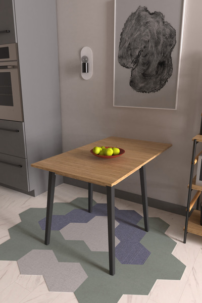 VİLİNZE Vilinze Avanos Mdf Katlanır Ahşap Mutfak Masası - 70x80 cm