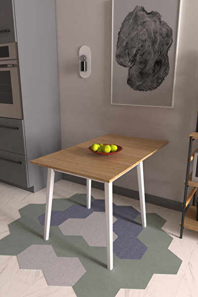 VİLİNZE Vilinze Avanos Katlanır Ahşap Mutfak Masası - 70x80 cm