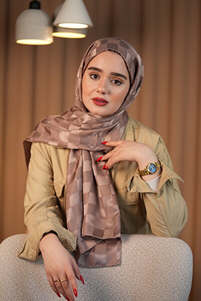 TheFırst Şal jacquard cu model de tablă