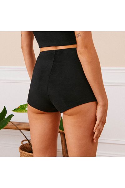 Undiz Suede shorts Black