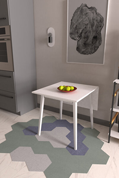 VİLİNZE Avanos Katlanır Mdf Ahşap Mutfak Masası - 70x80 Cm