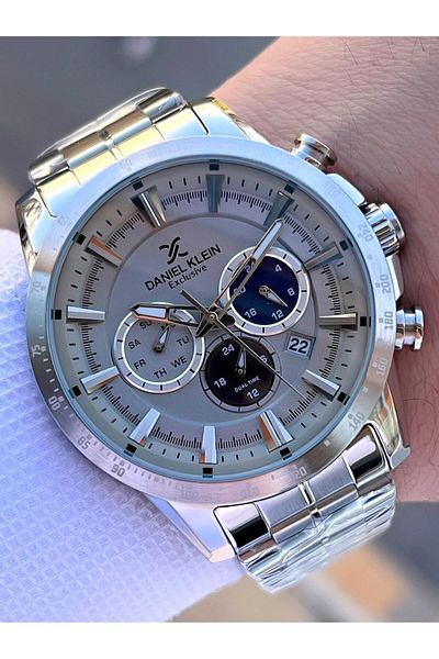 Daniel Klein Men's Wrist Watch - Steel Band, Durable 3 Atm Water and Active Internal Functions