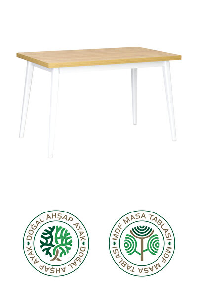 VİLİNZE Avanos Sabit Mdf Naturel Mutfak Masası - 70x120 Cm