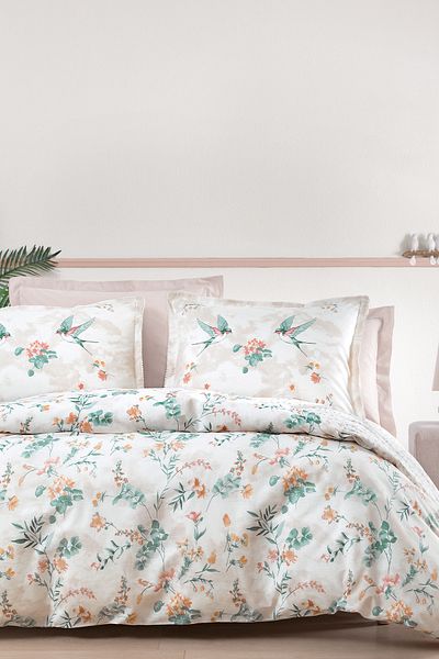 Yataş Pera Double Ranforce Duvet Cover Set - Beige