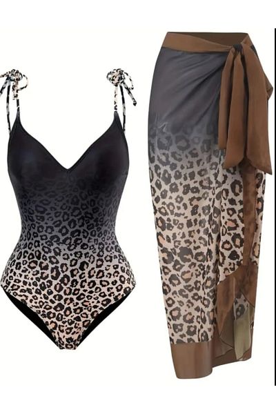 G&H UNDERWEAR Leopard Swimsuit Set