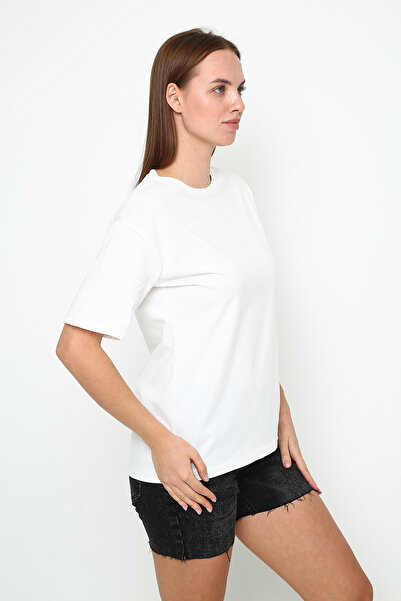 Oasis Women's Oversize Unprinted Crew Neck T-Shirt
