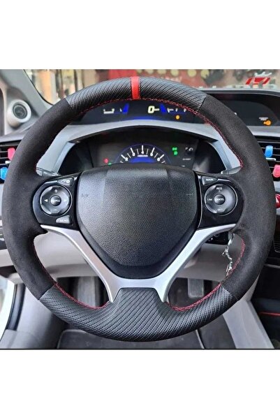 dk direksiyon Kaplamacı Honda Civic Fb7 Sedan Araca Özel Alcantara Direksiyon...