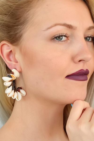 SeyCey.co Mussel Shell Design Earrings