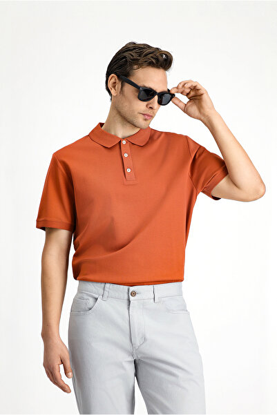 Kiğılı Slim Fit Slim Fit Cotton Patterned Polo Neck T-Shirt