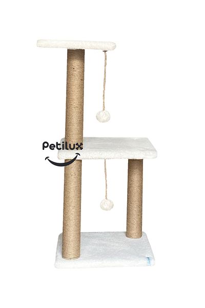 Petilux لعبة خدش رأس القطط ذات الطوابق