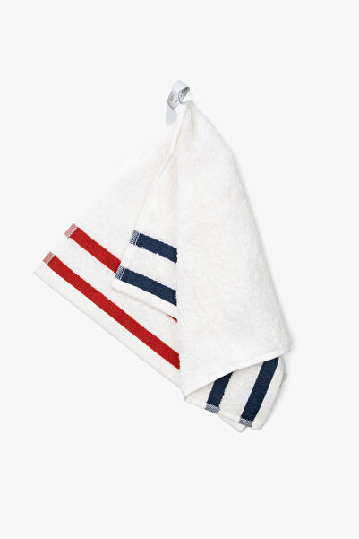 Goldstar Home Velora 2 Piece Face Towel Set 100% Cotton 50x90 Cm Striped Ecru