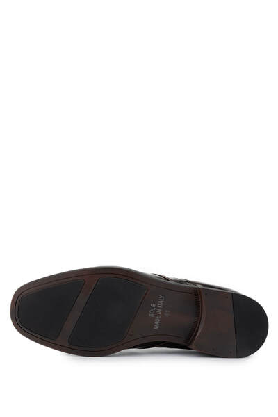 Tamer Tanca Erkek Hakiki Deri Kahverengi Klasik Ayakkabı