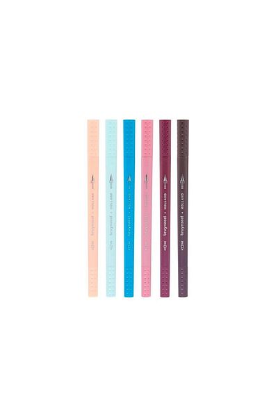 Bruynzeel Fineliner-brush Venice Set of 6 Double-Sided Pens 60325206
