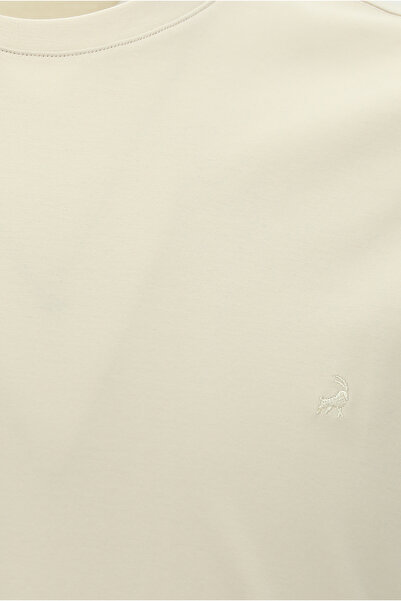 Abdullah Kiğılı Βαμβακερό μπλουζάκι με λεπτή εφαρμογή με λαιμόκοψη