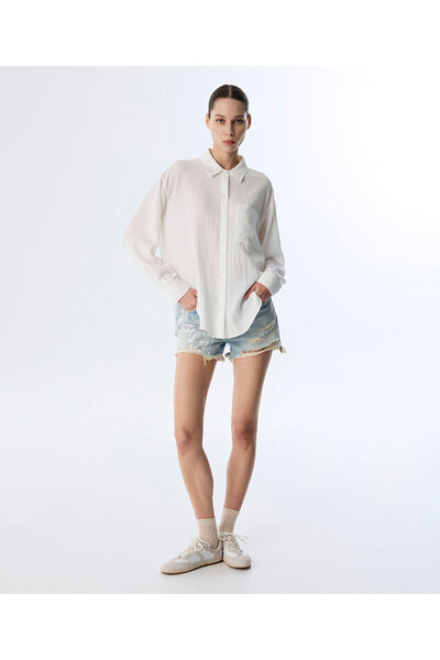 Twist DOKULU CEPLİ GÖMLEK