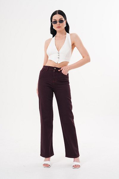JANSO GROUP Janso Groyp - Women Jeans Denim Pants Palazzo Cut Color