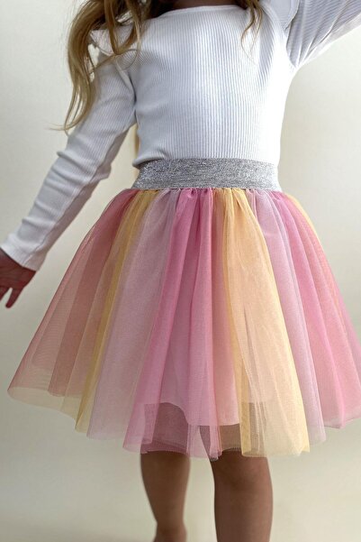 Breeze Colorful Tulle Tutu Skirt for 5-10 Years Old Girls