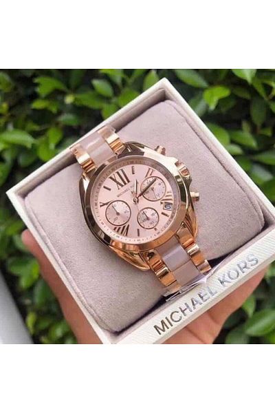Michael Kors Women's Quartz Watch, Chronograph Display and Stainless Steel Strap MK6066